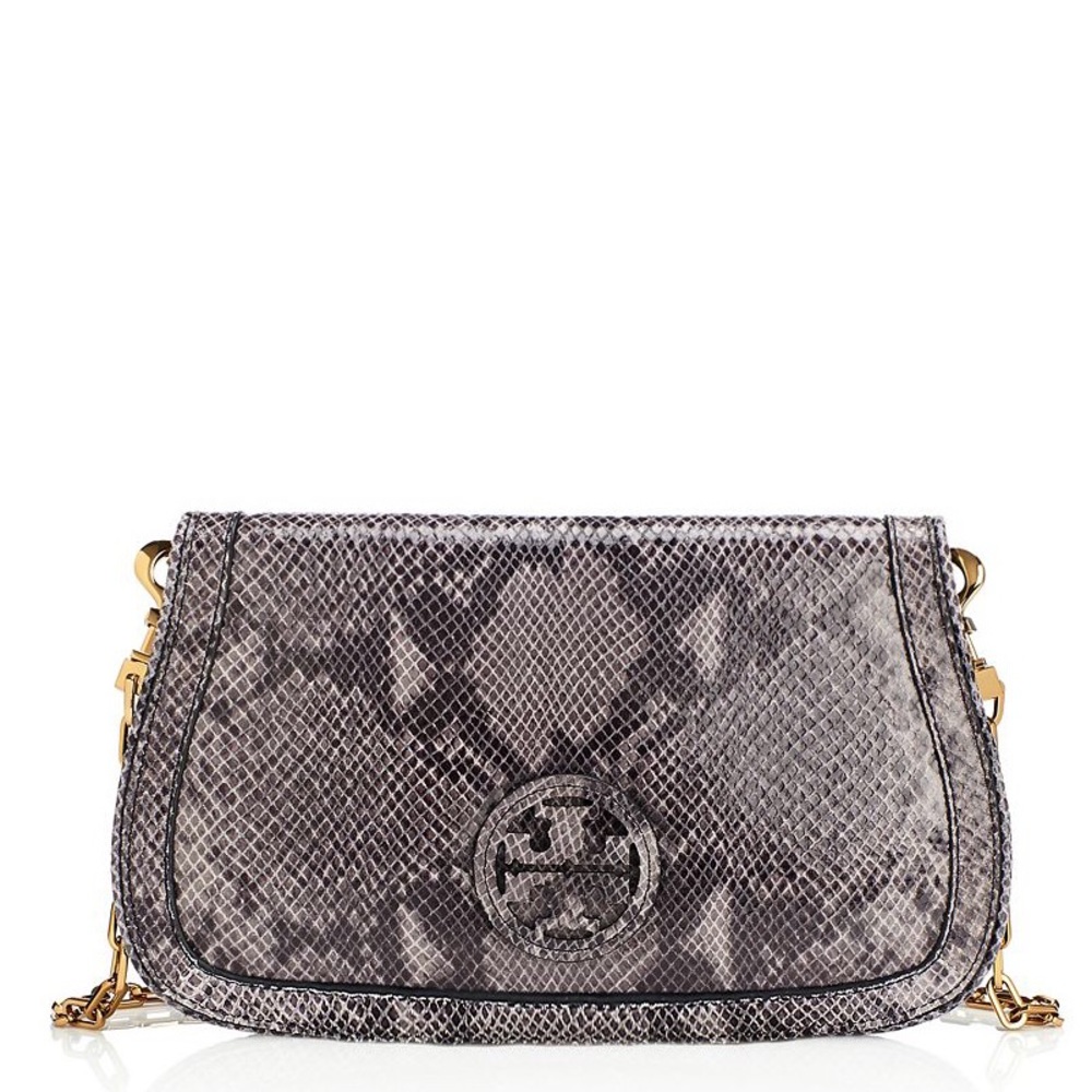 Tory burch snakeskin clutch